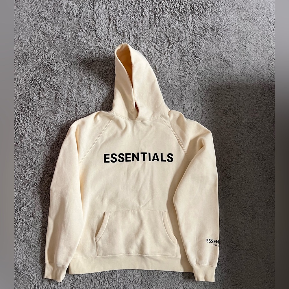 Essentials Men’s Ivory Hoodie